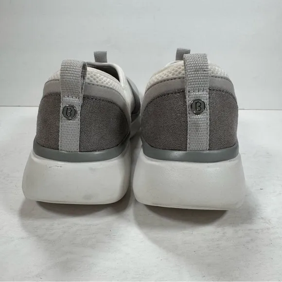 Bzees Haven Gray White Slip-On Shoes Women Size 9M