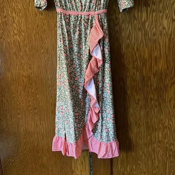 CABANA LIFE Jetties Beach Off The Shoulder Ruffle Maxi Dress Cover up NWT