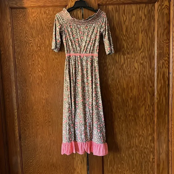 CABANA LIFE Jetties Beach Off The Shoulder Ruffle Maxi Dress Cover up NWT