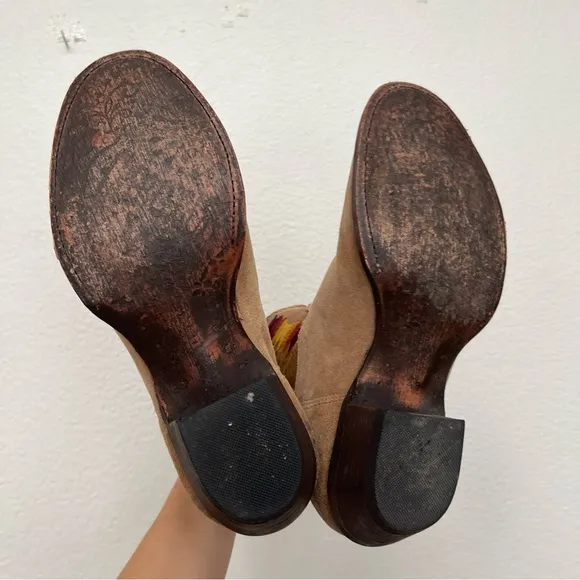 Caborca Embroidered Cowboy Booties Size 11
