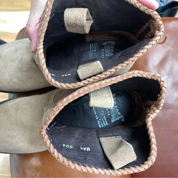 Caborca Embroidered Cowboy Booties Size 11