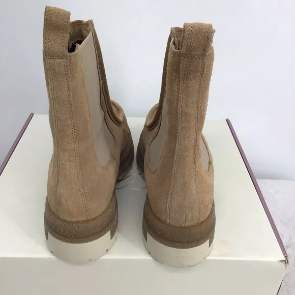 CALIA SAMIE Moc Toe Pull-On Style Suede Leather Boots NWT Tan Winter Size 7