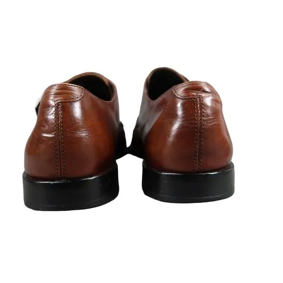 Calibrate Shoes Mens 10 Oxford Double Monk Strap Buckle Classic Leather Formal