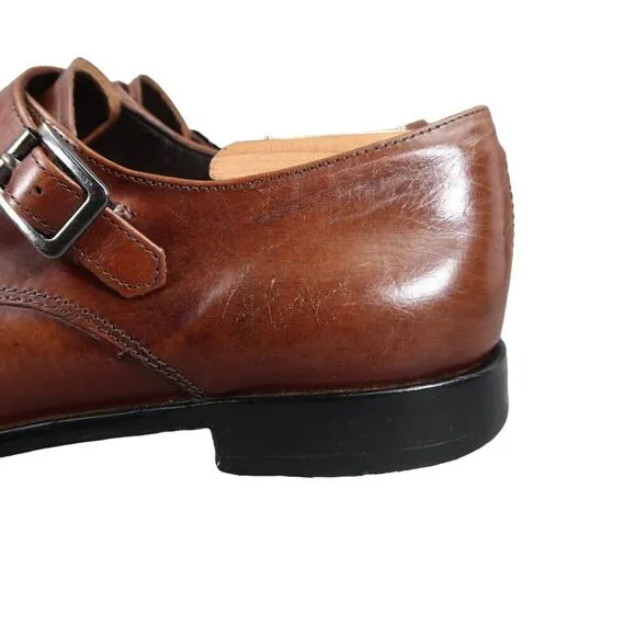 Calibrate Shoes Mens 10 Oxford Double Monk Strap Buckle Classic Leather Formal