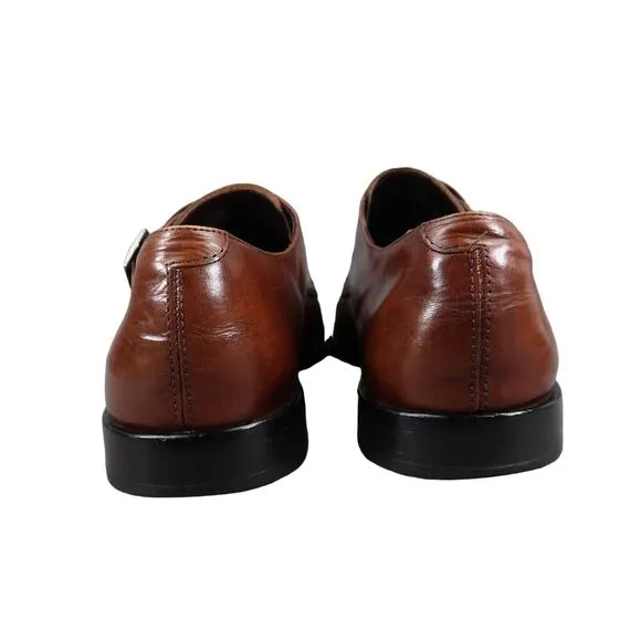 Calibrate Shoes Mens 10 Oxford Double Monk Strap Buckle Classic Leather Formal