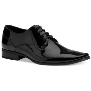 Calvin Klein Brodie LA Black Patent Lace Up Dress Oxford Shoes
