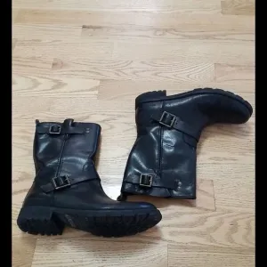 CALVIN KLEIN JEANS MEN'S THEO‎ LEATHER BOOTS SZ  10