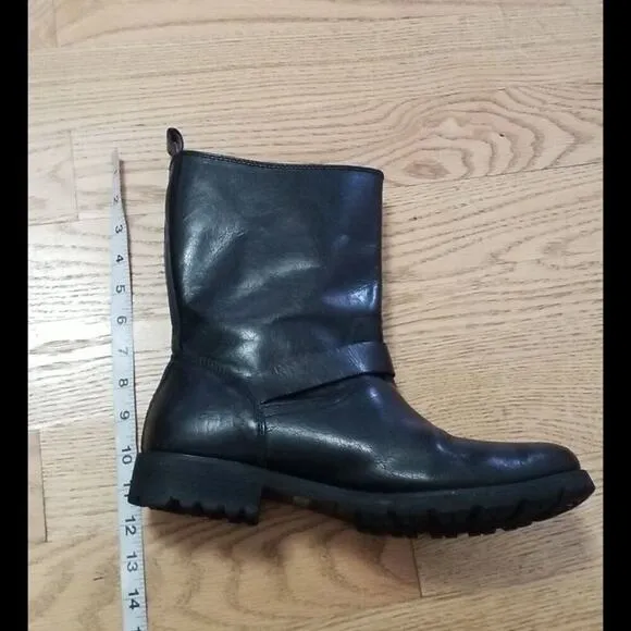 CALVIN KLEIN JEANS MEN'S THEO‎ LEATHER BOOTS SZ  10