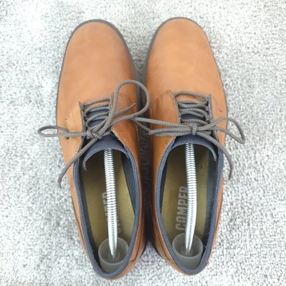 Camper Deia Mens 45 Eu Shoes Brown Leather Formal Shoe Derby Oxford Lace Up
