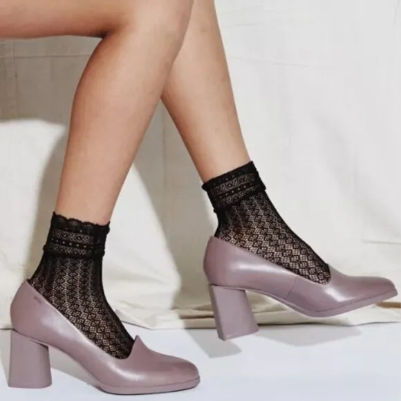 Camper 'Lea' Formal Block Heel Shoes in Light Mauve Purple Size 36