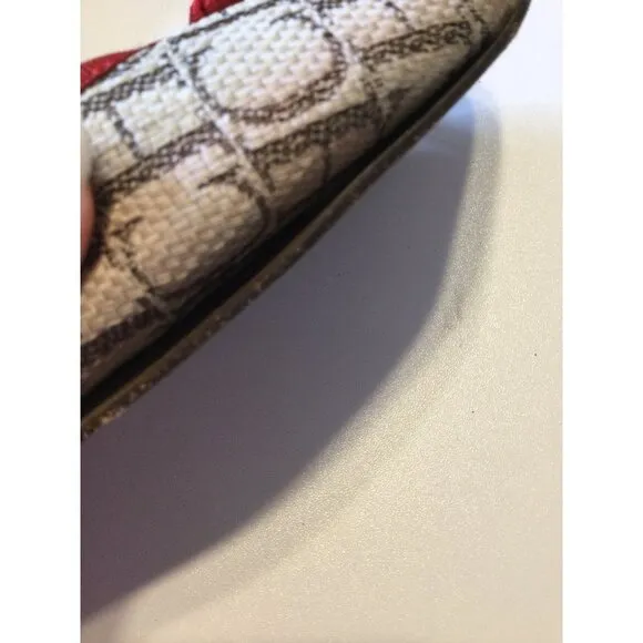 Carolina Herrera Women Cloth Ballet Flats Logo Print Comfort Round Toe Size 39