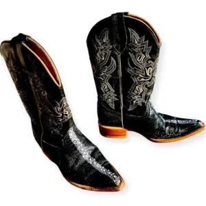 CARRETA BOOTS handcrafted in Mexico. Size 4 USA 11” tall