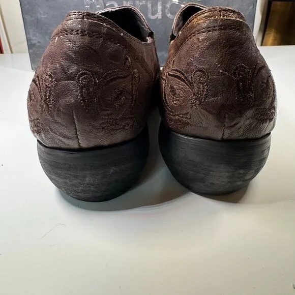 Carrucci By JC Studio Leather Western Slip On Loafer Shoes Men’s Size 9 Re-soled