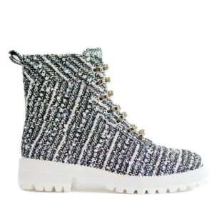 Cecelia New York Chance Hiker Boots Tweed