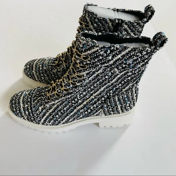 Cecelia New York Chance Hiker Boots Tweed