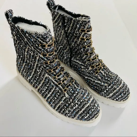 Cecelia New York Chance Hiker Boots Tweed