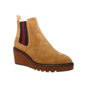 Cecelia New York GEMMA Genuine Suede  Side Stripe Pull On Boots