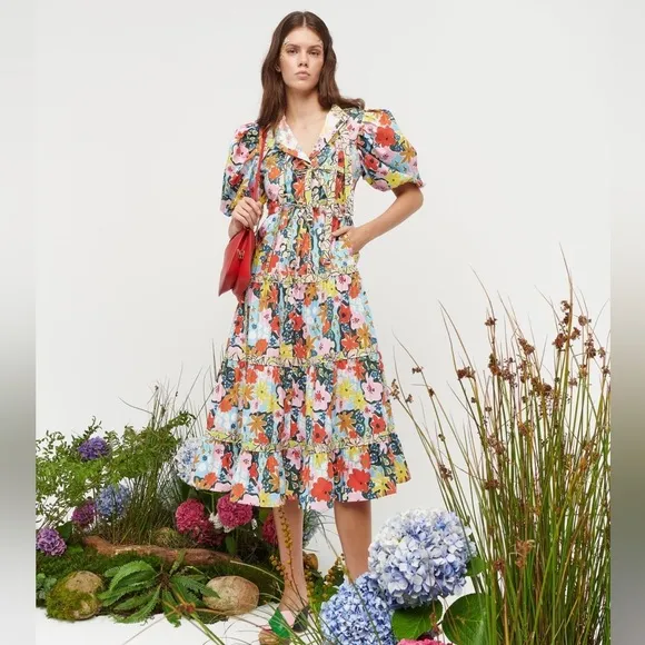 CeliaB./INGRID.FLORAL.MIDI.DRESS