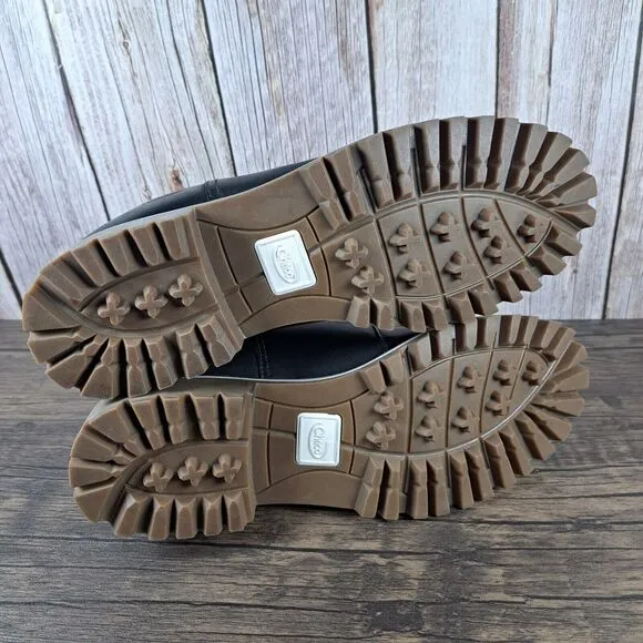 Chaco Fields Chelsea Pull On Slip On Waterproof Boots Women's Sz 9.5 Black (VGC)