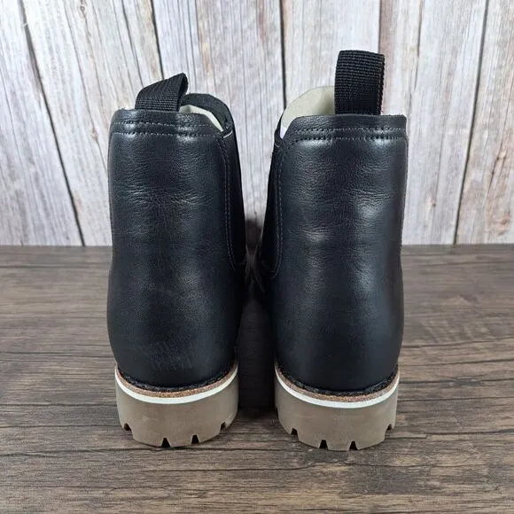 Chaco Fields Chelsea Pull On Slip On Waterproof Boots Women's Sz 9.5 Black (VGC)
