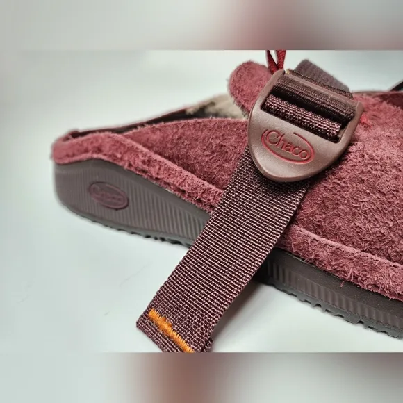 Chaco Paonia Clog Womens size 11‎ Burgundy Slip On Comfort Shoes Wool Shoes