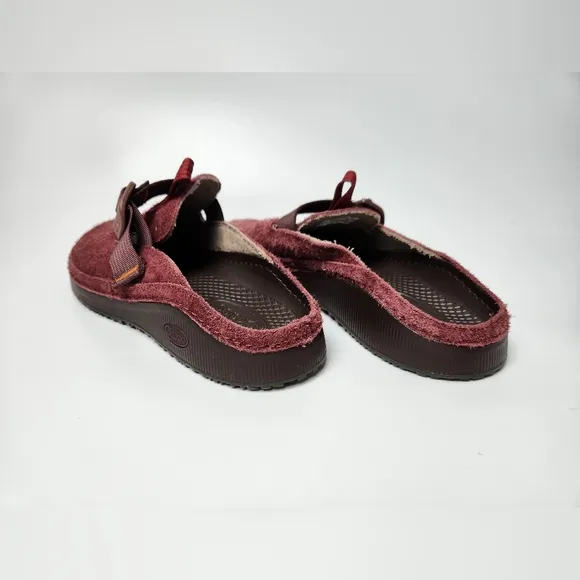 Chaco Paonia Clog Womens size 11‎ Burgundy Slip On Comfort Shoes Wool Shoes