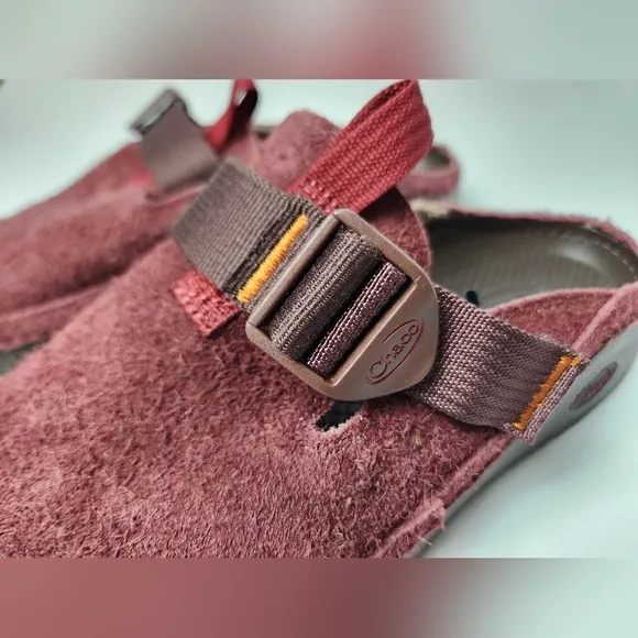 Chaco Paonia Clog Womens size 11‎ Burgundy Slip On Comfort Shoes Wool Shoes