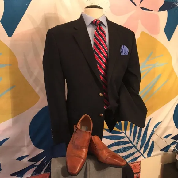 Chaps Blue Blazer