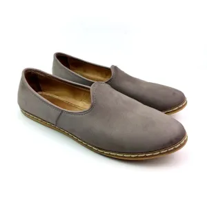 Charix Mens Size EU 44 US 10.5-11 Womens us 12 Gray Nubuck Slip On Loafer Shoes