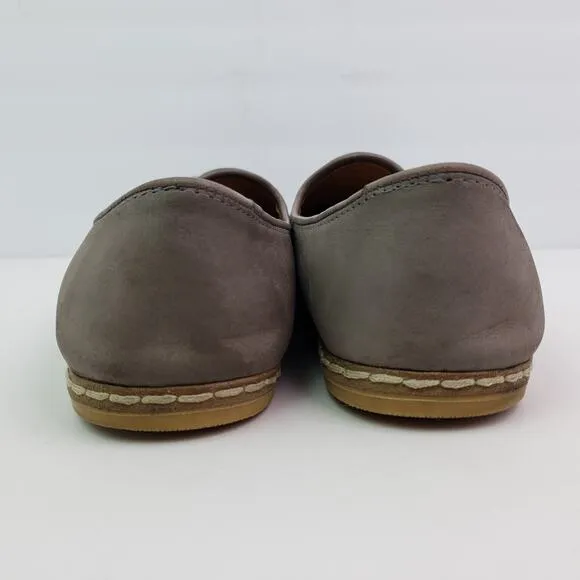 Charix Mens Size EU 44 US 10.5-11 Womens us 12 Gray Nubuck Slip On Loafer Shoes