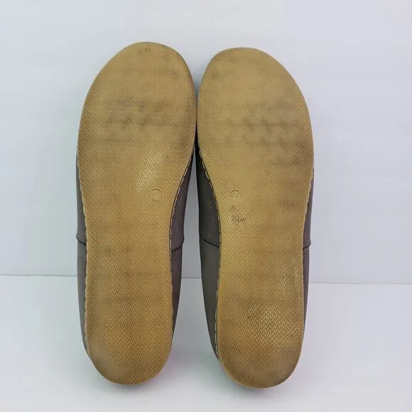 Charix Mens Size EU 44 US 10.5-11 Womens us 12 Gray Nubuck Slip On Loafer Shoes