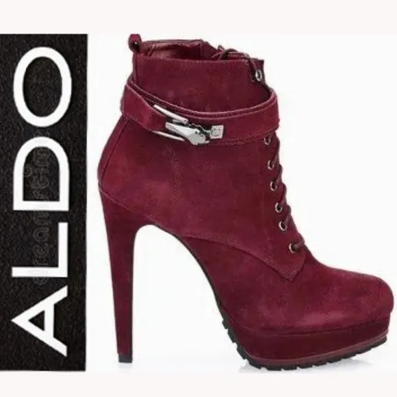 💥CHIC &amp; SEXY💥 ALDO Onaulian Ankle Strap with Lace Up Booties