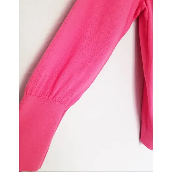 Chico’s Big Heart Pink Pullover Sweater Lightweight Jumper Plus Size XXL $90