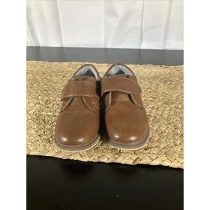 Children’s Boys Size 9 Brown Strap Walking Wedge Oxford Tahari Dress Shoes