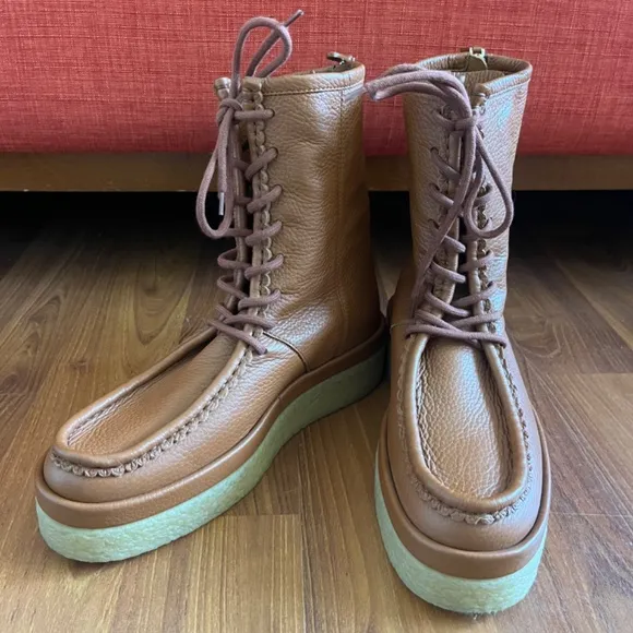 chloe jamie pebble leather boot
