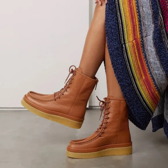 chloe jamie pebble leather boot