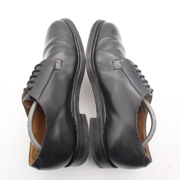 Church's Royal Tweed Plain Toe Derby Men’s Size UK 10.5 Black Leather Lace Up