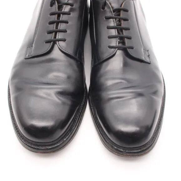Church's Royal Tweed Plain Toe Derby Men’s Size UK 10.5 Black Leather Lace Up