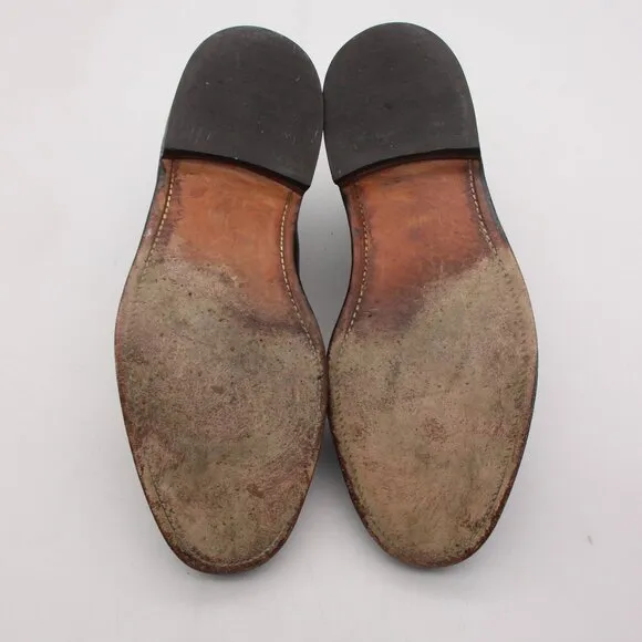 Church's Royal Tweed Plain Toe Derby Men’s Size UK 10.5 Black Leather Lace Up
