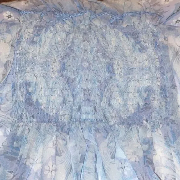 City Chic Shanika Mirror boho Maxi Dress - Sky plus size L 20