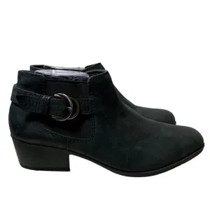 Clarks Adreena Field Bootie Womens Size 11 M Black Leather Side Zip Ankle Boots