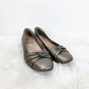 Clarks Artisan 6 M Womens Bronzer Metallic Leather Comfort Flats