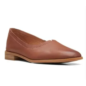 Clarks Brown Leather Loafer Flats Pure Walk Comfort Size 6 NWOT