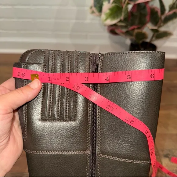 Clarks Brown Side-Zip Knee-High Boots