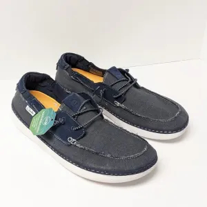 Clarks Higley Tie Boat Shoes, Navy, Men's 11 M
