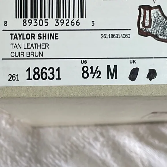 Clarks leather brown boots, new with box