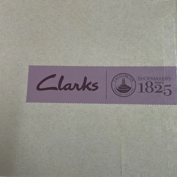 Clarks leather brown boots, new with box