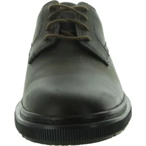 Clarks Mens Burchill Derby Brown Leather Round Toe Lace Up Derby Shoes NWOB