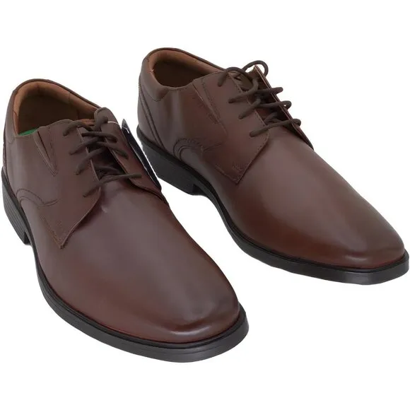 Clarks Men's Clarkslite Low Oxford, Tan Leather, Size 10 Wide