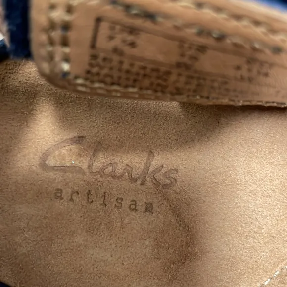 Clarks Navy blue Wedge Slingback Sandals